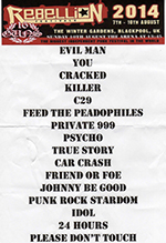 16 Guns - Rebellion Festival, Blackpool 10.8.14